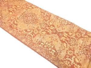 花更紗模様織出し袋帯